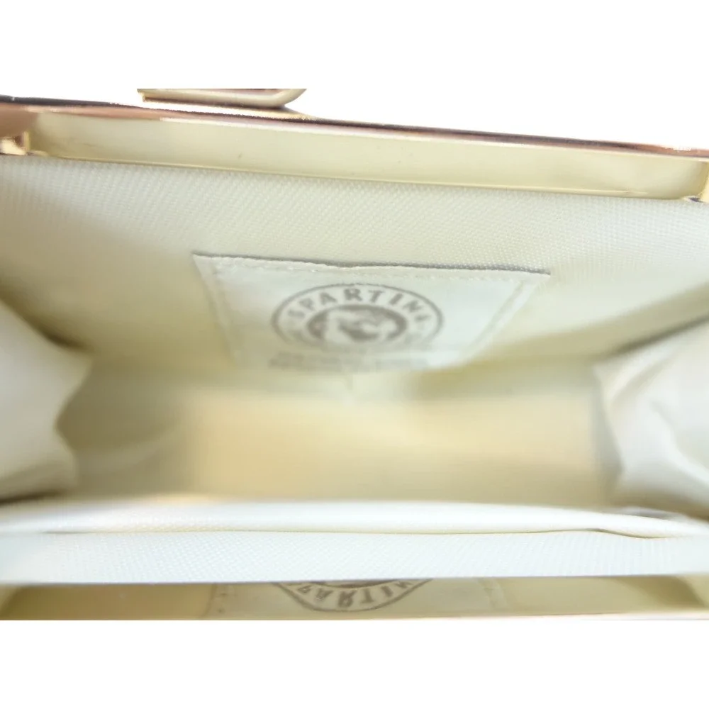 Spartina 449 Coin Purse Woens Small Navy Blue Excellent Geometric Kisslock Linen